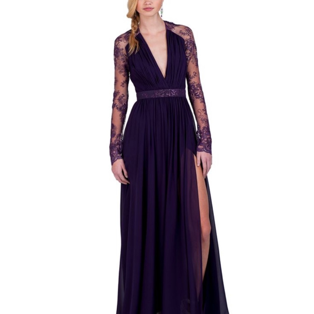 Badgley Mischka Amethyst gown